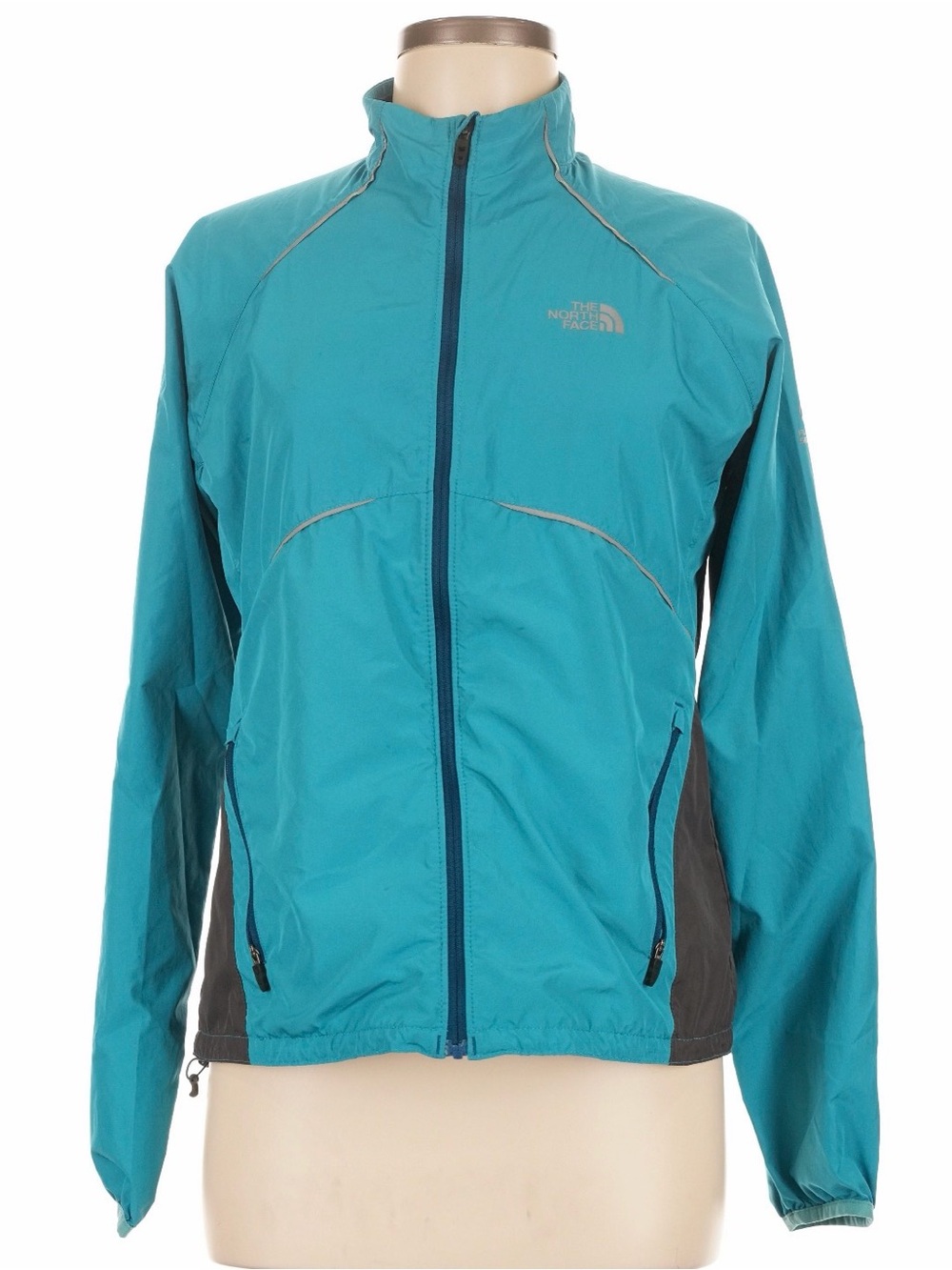 The North Face Teal and Charcoal Flight Series Windbreaker - Medium